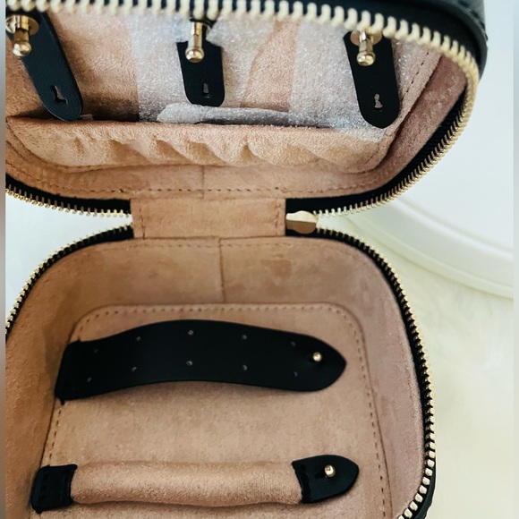 NWT Kate Spade Boxed Portable Travel Jewelry Holder Case Black - Picture 6 of 8